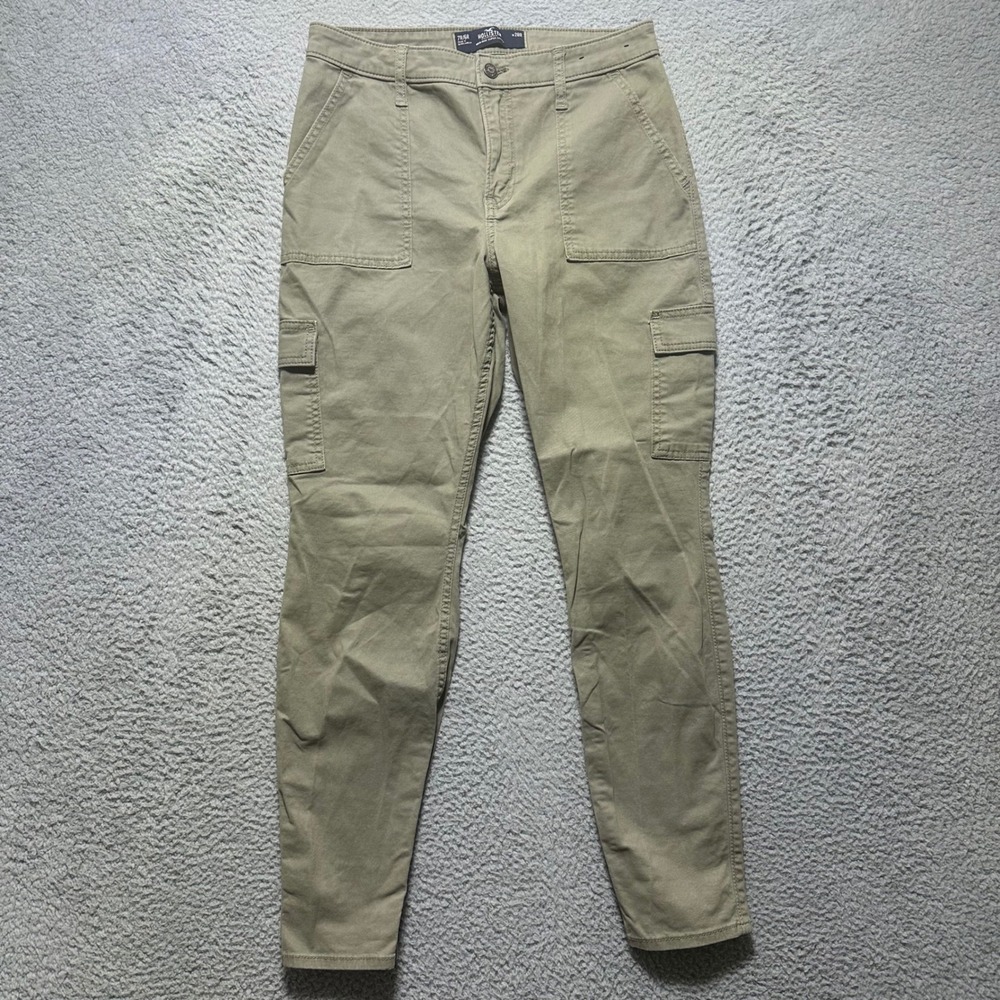 Hollister California High Rise Super Skinny Cargo Utility Pants Khaki 28 Gopcore